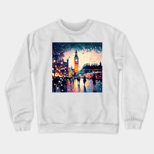 London | Pointillism Crewneck Sweatshirt